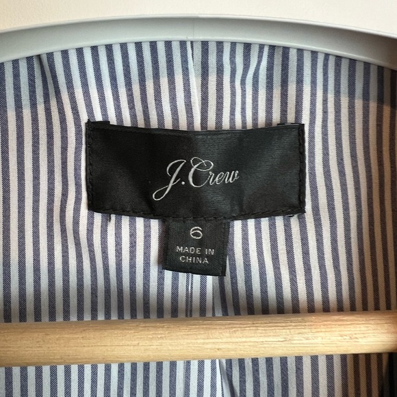 J.Crew Parke Velvet Blazer Black Button Front Lined Pockets Classic Preppy Sz 6 - Picture 5 of 9